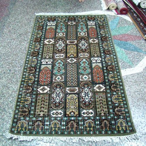 Handmade Art Silk Staple Carpets, For Home, Size : 7x8feet, 8x9feet