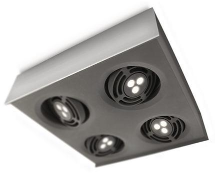 PHILIPS Spot Light 4 Spots Radar Aluminium LED