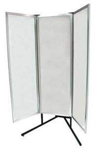 Deluxe Chrome 3-way Full Body Glass Mirror