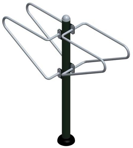Hot-dipped Zinc Coating Tubing Push Up Station, Dip Bars Station
