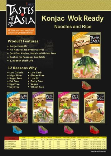 Konjac Noodles, Brand Name : Tastes of Asia