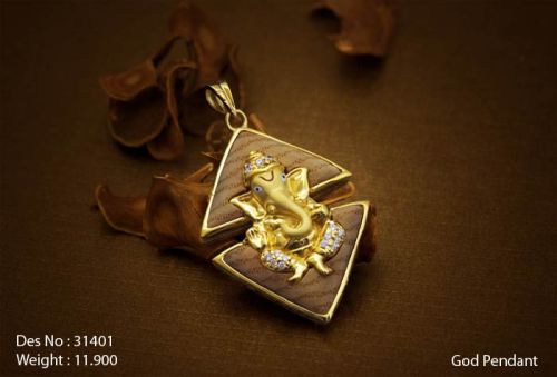 RKR Gold God Pendant-Wood