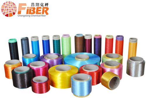 Dope Dyed Polyester Yarn FDY, Brand Name : Changxiang