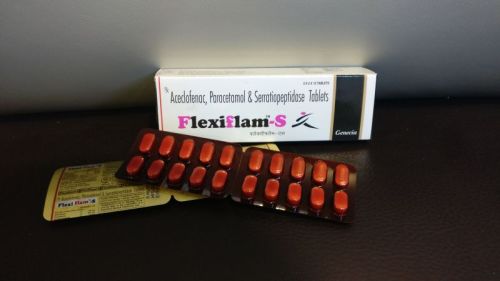 Aceclofenac Paracetamol Serratiopeptidase Tablets