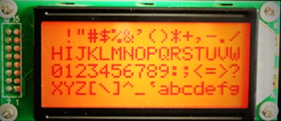 Orange Screen 16x4 Character LCD Modules Et-c1604