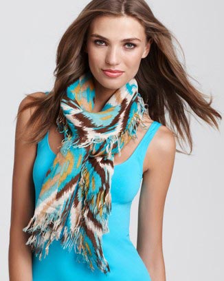 Printed Ladies Scarf, Color : Mix Colors