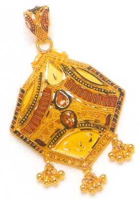 Gold Pendants-e-15-gm