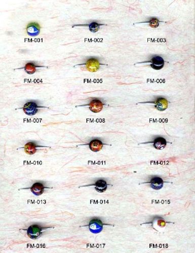 Glass Furnace Millefiori Beads, Color : Multy