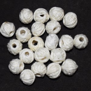 White Cotton Thread Beads