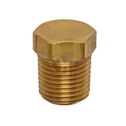 Brass Plug Cored Hex Head