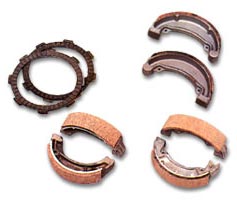 Iron Two Wheeler Brake Shoes, Position : Front
