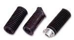 Black Rubber Two Wheeler Foot Rest