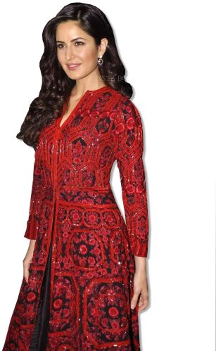 Katrina Red Embroidered Jacket Style