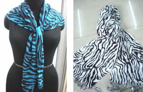 120 Gm Pure Viscose Zebra Printed Scarves, Style : Soft Materiel