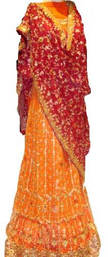 Fabric Bridal Lengha Bl-13