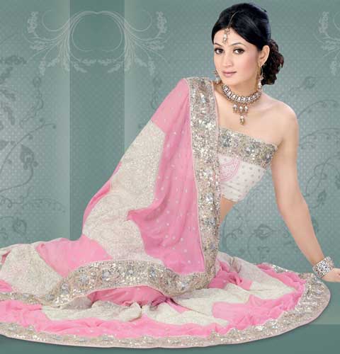 Mutti International Bridal Sarees BS-07, Color : Multi