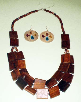Wooden Necklace Set-03