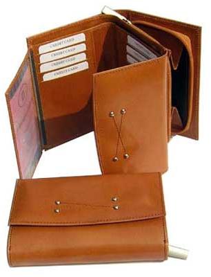 Leather Tri Fold Wallets