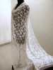 Net Chikankari Dupatta With Golden Mukaish