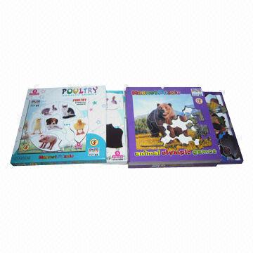 Recycled Material Children's Paper Puzzle Board, Educational Book