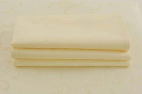 Plain Ivory Cotton Napkins