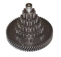 Coated Stainless Steel Cluster Gears, Color : Black