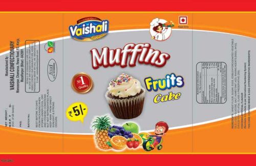 Printed PLastic Cake Packaging Pouches, Size : 12x10inch