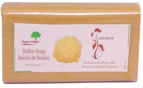 Sulfur Soap, Brand Name : ARGANE-ACHIFAE/ NOIX D'OR