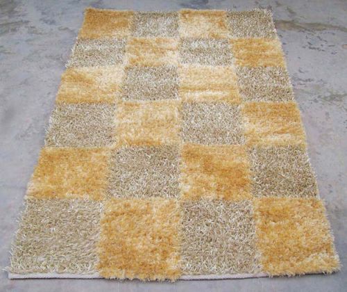 Rectangular Hand Woven Shaggy Carpets, Pattern : Printed