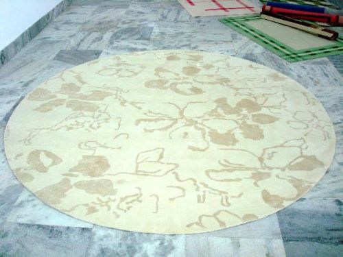 Round Floral Rug