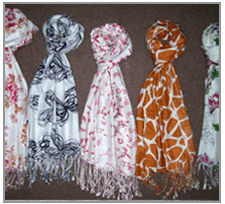 Viscose Solid Color Printed Shawls