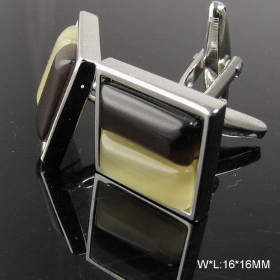 Brass Men's Opal Cufflinks, Brand Name : JIJI