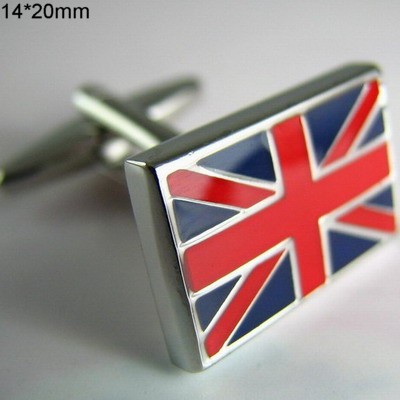 Brass Enamel Flag Cufflinks, Brand Name : JIJI