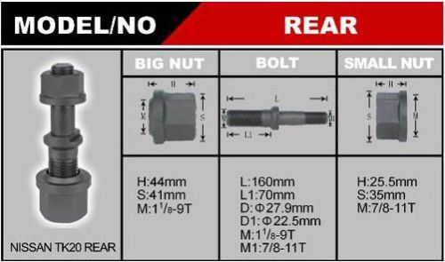 Truck Bolt, Truck Nut, Brand Name : YP