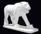 Marble Lion Statues