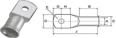 Copper Tubular Cable Terminal Ends
