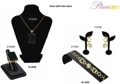 PLUVIORO Designer Brass Pendant Set