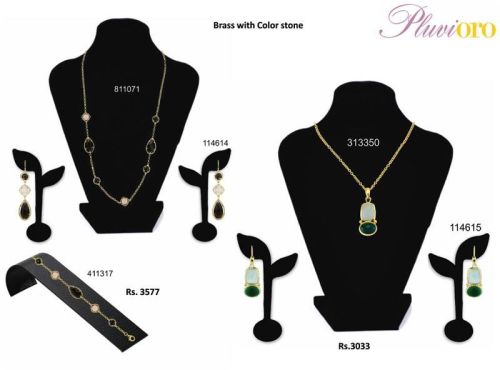 Pluvioro Gold Plated Brass Jewelry