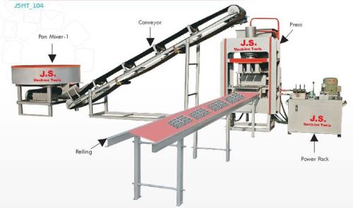 Semi Automatic Fly Ash Brick Making Machine