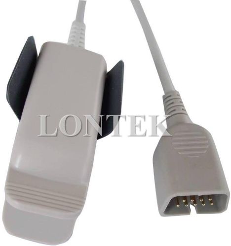 Reusable Nihon Kohden Spo2 Sensor, Finger Clip, Soft Tip