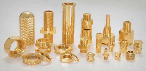 Coated Brass Turned Components, For Machinery Use, Color : Golden