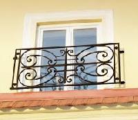 Polished Iron Window Grill, Color : Black, Weight : 10kg - 30kg