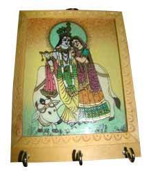 Wooden Key Holder 10x8inch, Packaging Type : Velvet Box