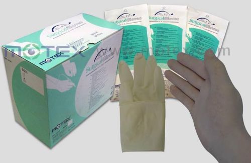 Wet-donning Latex Surgical Gloves, Brand Name : Motex