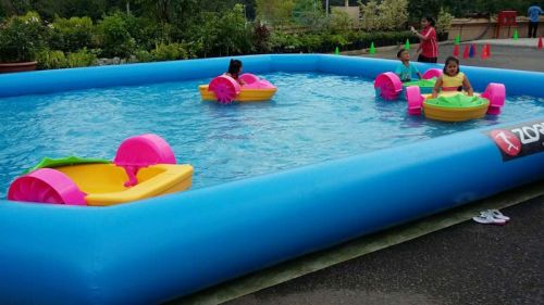 Plain Inflatable Swimming Pool, View Type : 3D, 4D, 5D