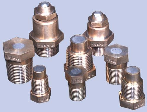 Metal Polished Boiler Fusible Plug, Color : Metallic For Fittings