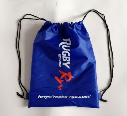 Blue Drawstring Bag