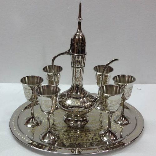 Brass Wine Glass Set