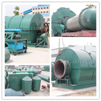 Waste Scrap Tyre Pyrolysis Machine, Brand Name : DOING