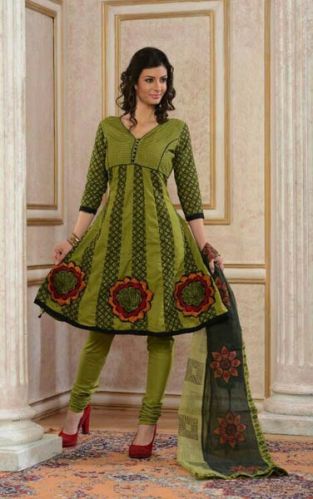 Cotton Suits, Color : Green